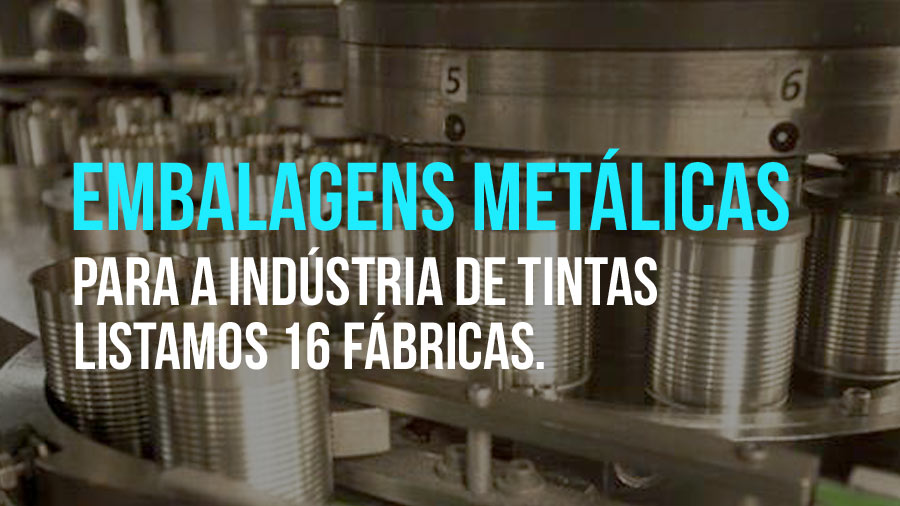 16 fábricas de embalagens metálicas para tintas