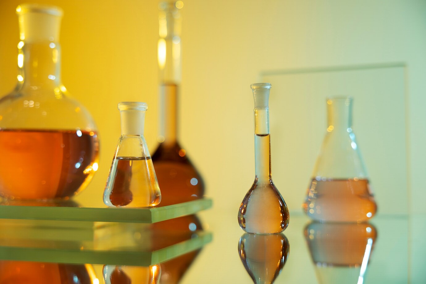 misturas, vidraria de laboratorio