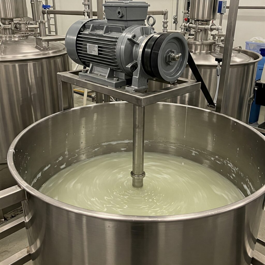Misturador de alto cisalhamento em tanque de espessante