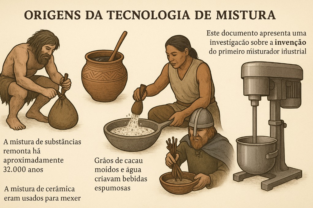 A História do Primeiro Misturador Industrial