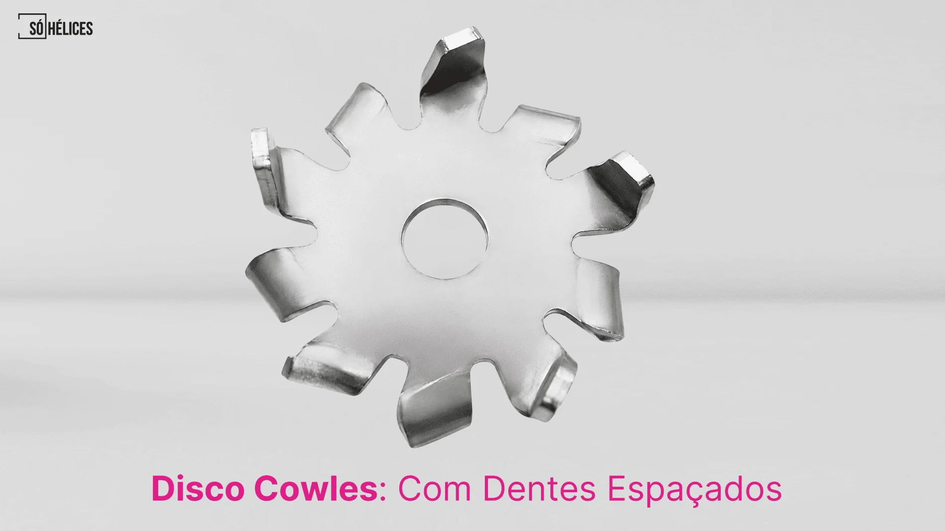 Disco com dentes espaçados para processos de alto cisalhamento